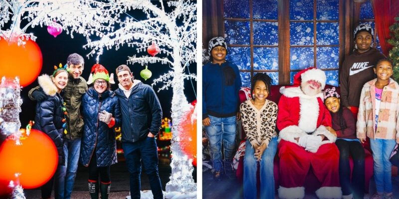 Families celebrating at Holiday Wonder Calgary